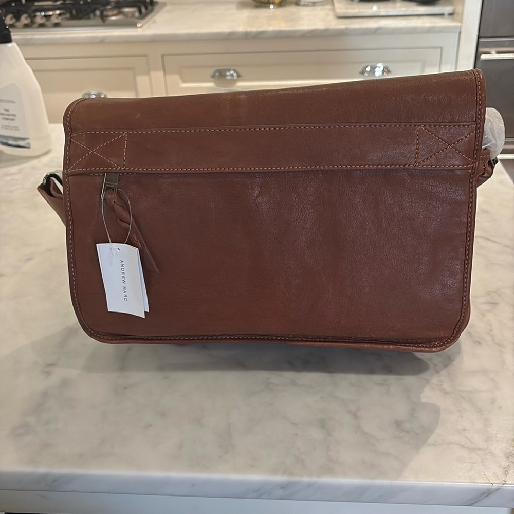 Genuine leather, Andrew Mark, soft briefcase